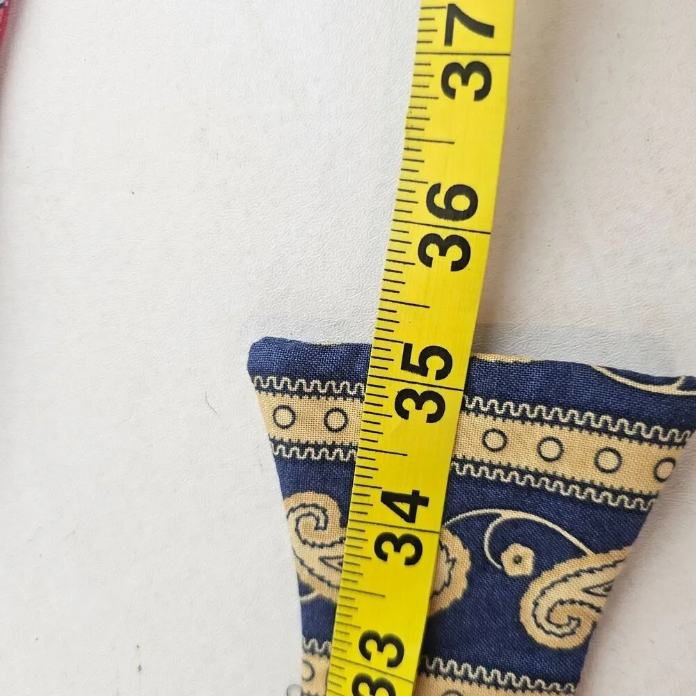 The Whatknot Vintage Adjustable Pre-Tied Bow Ties Lot of 2 Paisley Cotton USA